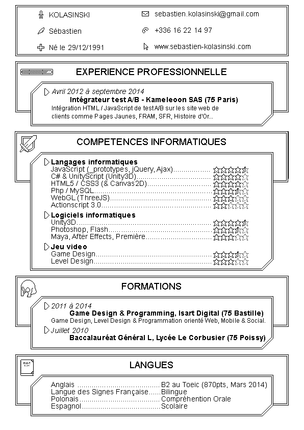 Curriculum vitae